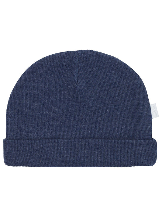 Luxury Organic Ribbed Hat - Navy (Tiny Baby, 4-7lb) Hat Noppies 