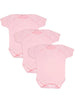 3 Pack - 100% Cotton Pink Short Sleeved Bodysuits (Early Baby, 3-5lb) - Bodysuit / Vest - Little Mouse Baby Clothing & Gifts