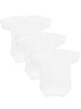 3 Pack - 100% Cotton White Short Sleeved Bodysuits (Early Baby, 3-5lb) - Bodysuit / Vest - Little Mouse Baby Clothing & Gifts