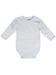 Organic Cotton Light Blue Stripe Long Sleeve Vest (5-8lb) Bodysuit / Vest Fixoni 