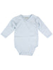 Organic Cotton Sky Blue Long Sleeve Vest - Bodysuit / Vest - Fixoni
