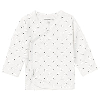 White Star Print Wrap Top, Organic Cotton Top / T-shirt Noppies 