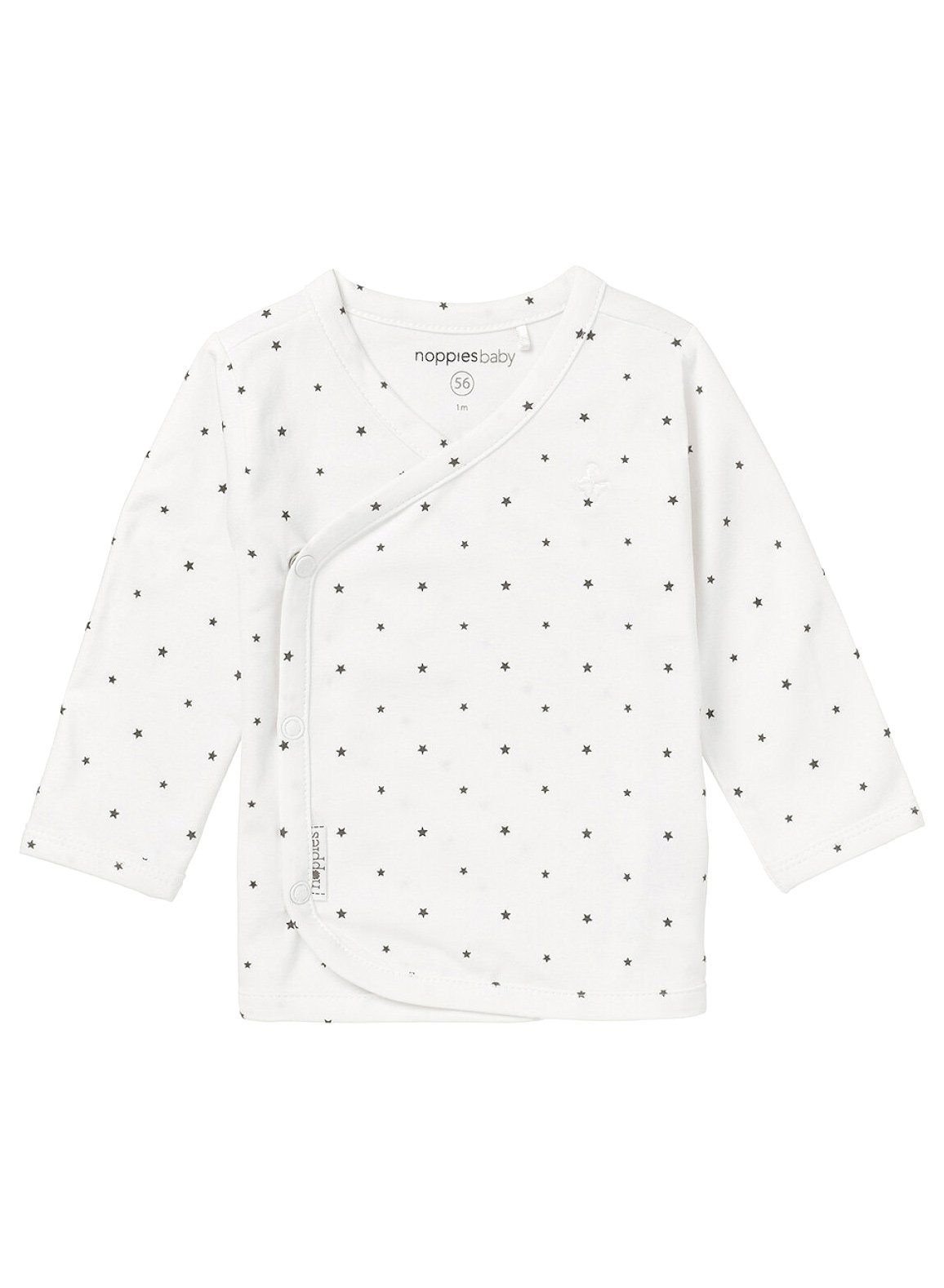 White Star Print Wrap Top, Organic Cotton - Top / T-shirt - Noppies