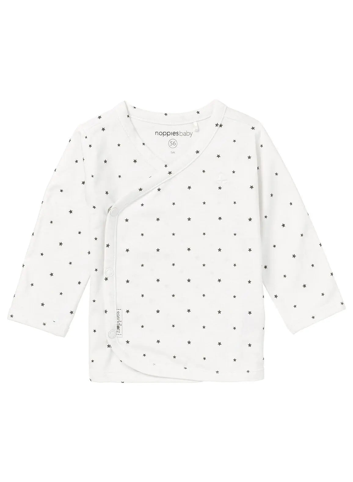 White Star Print Wrap Top, Organic Cotton Top / T-shirt Noppies 