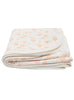 Organic Cotton Baby Blanket, Apricot Floral - Blanket - Tiny & Small