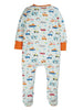 Tiny Baby Sleepsuit by Frugi, Vehicles & Rainbows, Organic Cotton - Sleepsuit / Babygrow - Frugi