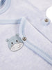 Early Baby Long Sleeved Bodysuit, Cute Hippo Design - Blue - Bodysuit / Vest - EEVI