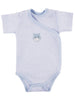 Early Baby Short Sleeved Bodysuit, Cute Hippo Design - Blue - Bodysuit / Vest - EEVI