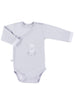 Early Baby Bodysuit, Embroidered Lamb Design - Grey - Bodysuit / Vest - EEVI