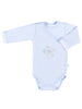 Early Baby Bodysuit, Embroidered Bear Design - Blue - Bodysuit / Vest - EEVI