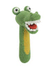 Crochet Crocodile - Gorgeous Little Stick Rattle By Albetta - Toy - Albetta UK