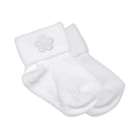 Premature Baby Socks with Daisy Motif White Socks Little Mouse Baby Clothing & Gifts 