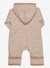 Load image into Gallery viewer, Fixoni Brown and Cream Striped Tiny Baby Pramsuit - Snowsuit / Pramsuit - Fixoni