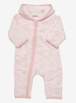 Fixoni Dusty Pink Floral Tiny Baby Pramsuit