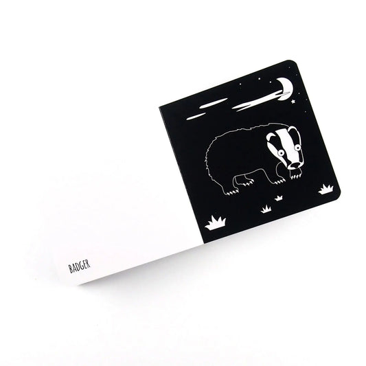 High Contrast Baby Book - British Animals Book The Little Black & White Book Project 