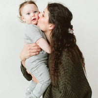 Stay-on Baby Boots, Waffle Knit, Thunderstorm Booties Goumikids 
