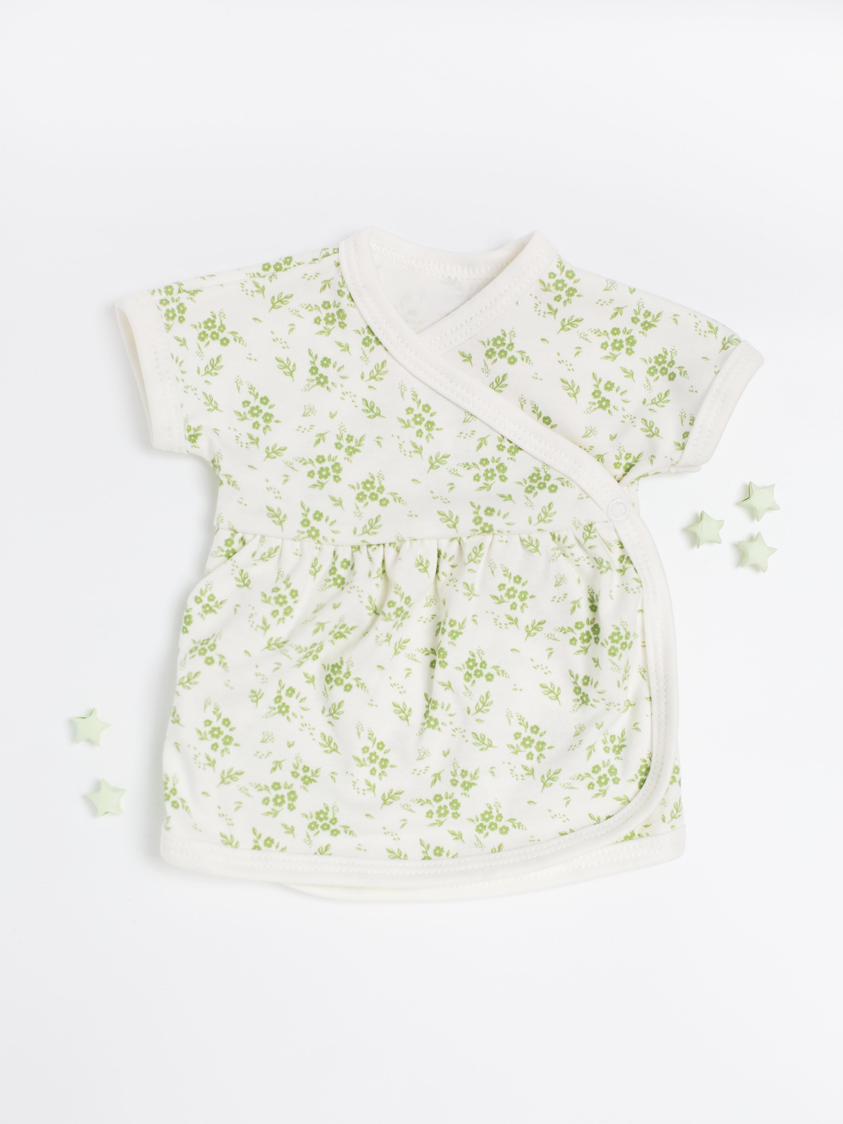 Dress, Apple Floral, Premium 100% Organic Cotton - Dress - Tiny & Small