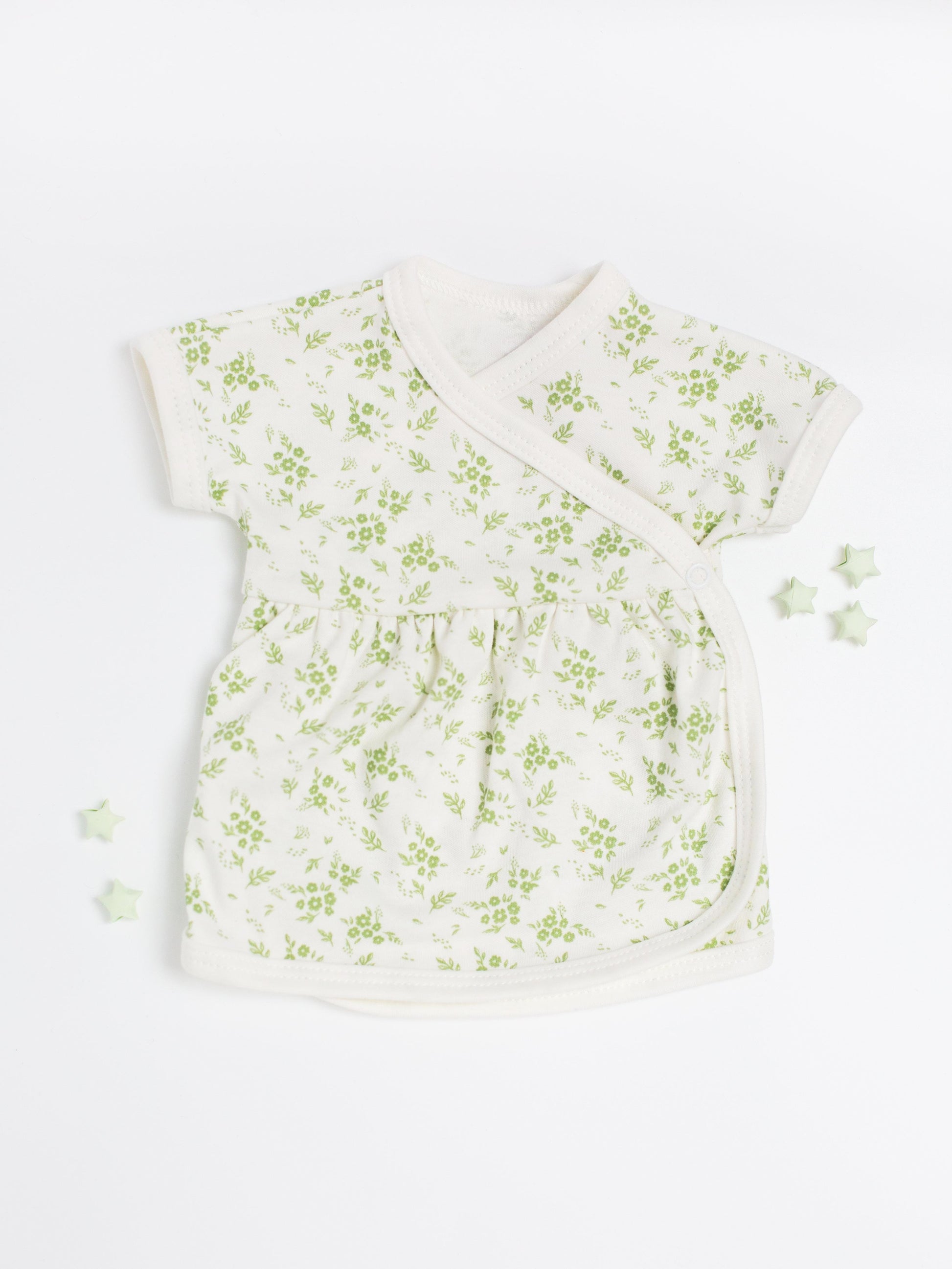 Dress, Apple Floral, Premium 100% Organic Cotton Dress Tiny & Small 