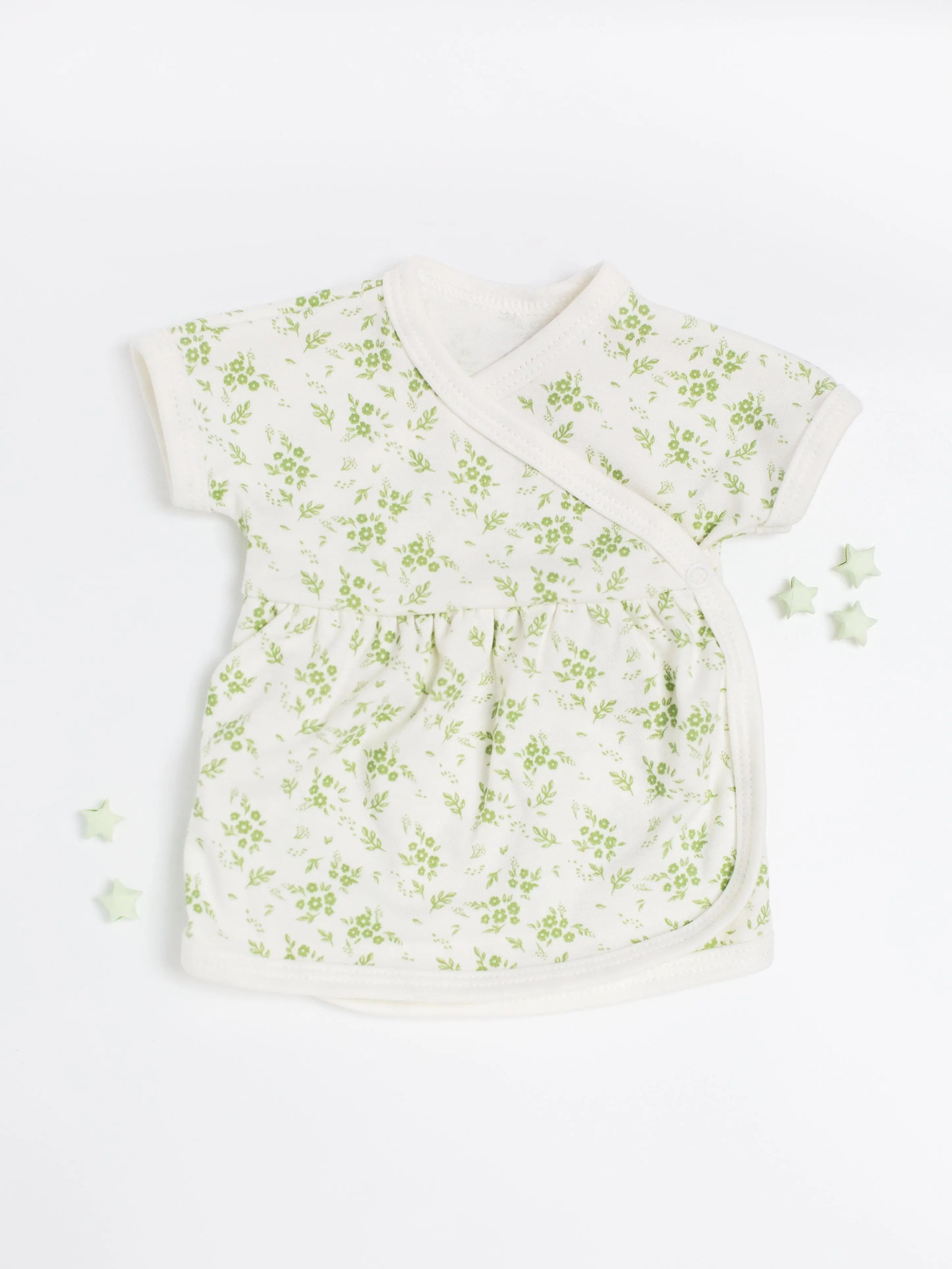 Dress, Apple Floral, Premium 100% Organic Cotton Dress Tiny & Small 