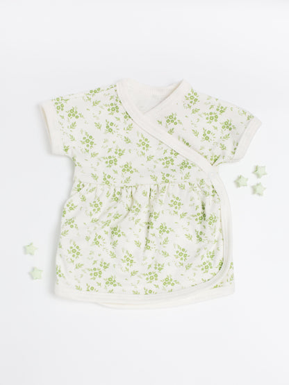 Dress, Apple Floral, Premium 100% Organic Cotton Dress Tiny & Small 