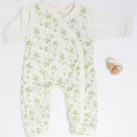 Dungaree & Top Set, Apple Floral, Premium 100% Organic Cotton Dungaree Tiny & Small 