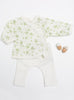 2 piece wrap top & trouser set. Apple Floral, Organic Cotton - set - Tiny & Small