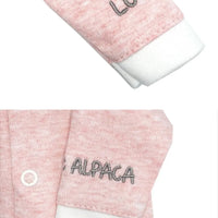 Early Baby Long Sleeved Top, "Love Alpaca" Embroidery - Pink Top / T-shirt EEVI 