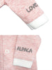 Load image into Gallery viewer, Early Baby Long Sleeved Top, &quot;Love Alpaca&quot; Embroidery - Pink - Top / T-shirt - EEVI