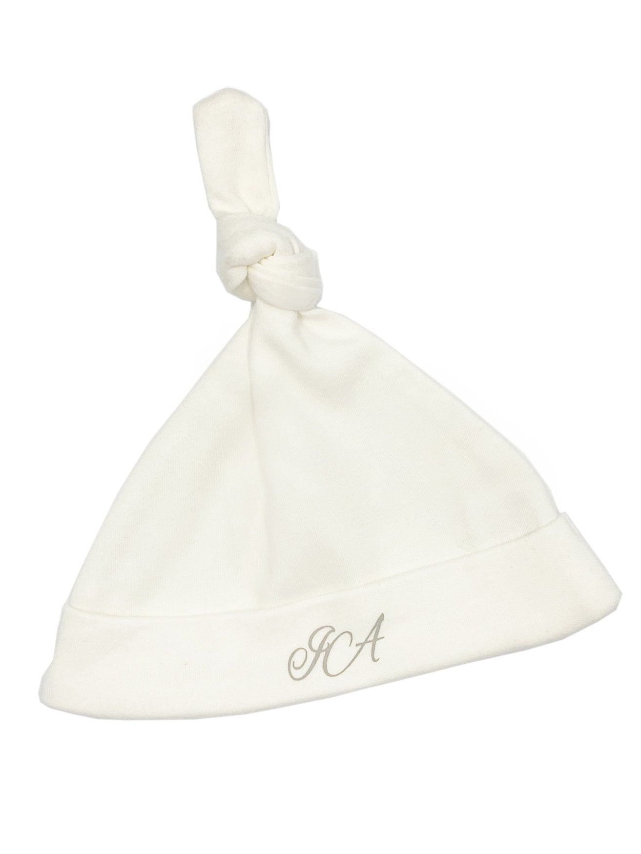 GOTS Certified Cotton Knotted Hat - Cream (3 Sizes) - Hat - Isaac Anthony