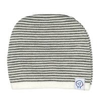 Knitted Hat - Black & White Stripe Hat La Manufacture de Layette 