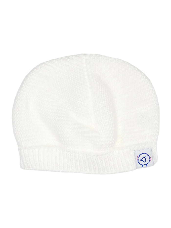 Tiny baby Knitted Hat - White