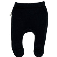 100% Cotton Footed Leggings - Black (4lb-6lb) Trousers / Leggings xoxobaby 