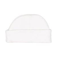 White Round Premature Baby Hat Hat Soft Touch 