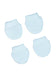 2 Pack Premature Baby Scratch Mitts - Blue Scratch Mitts Tiny Baby 