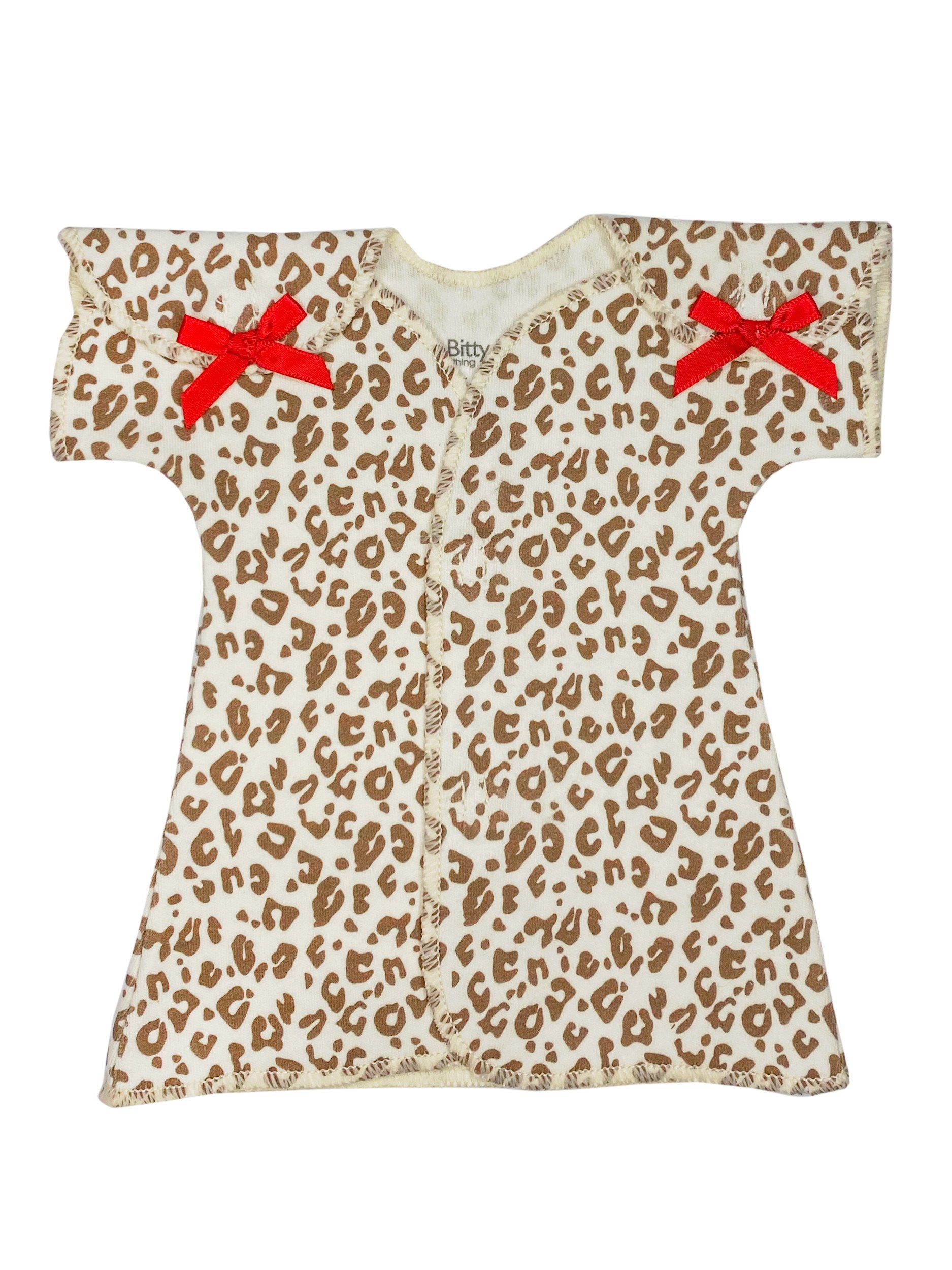 Premature Baby Dress, Leopard Print - Dress - Itty Bitty Baby Clothing
