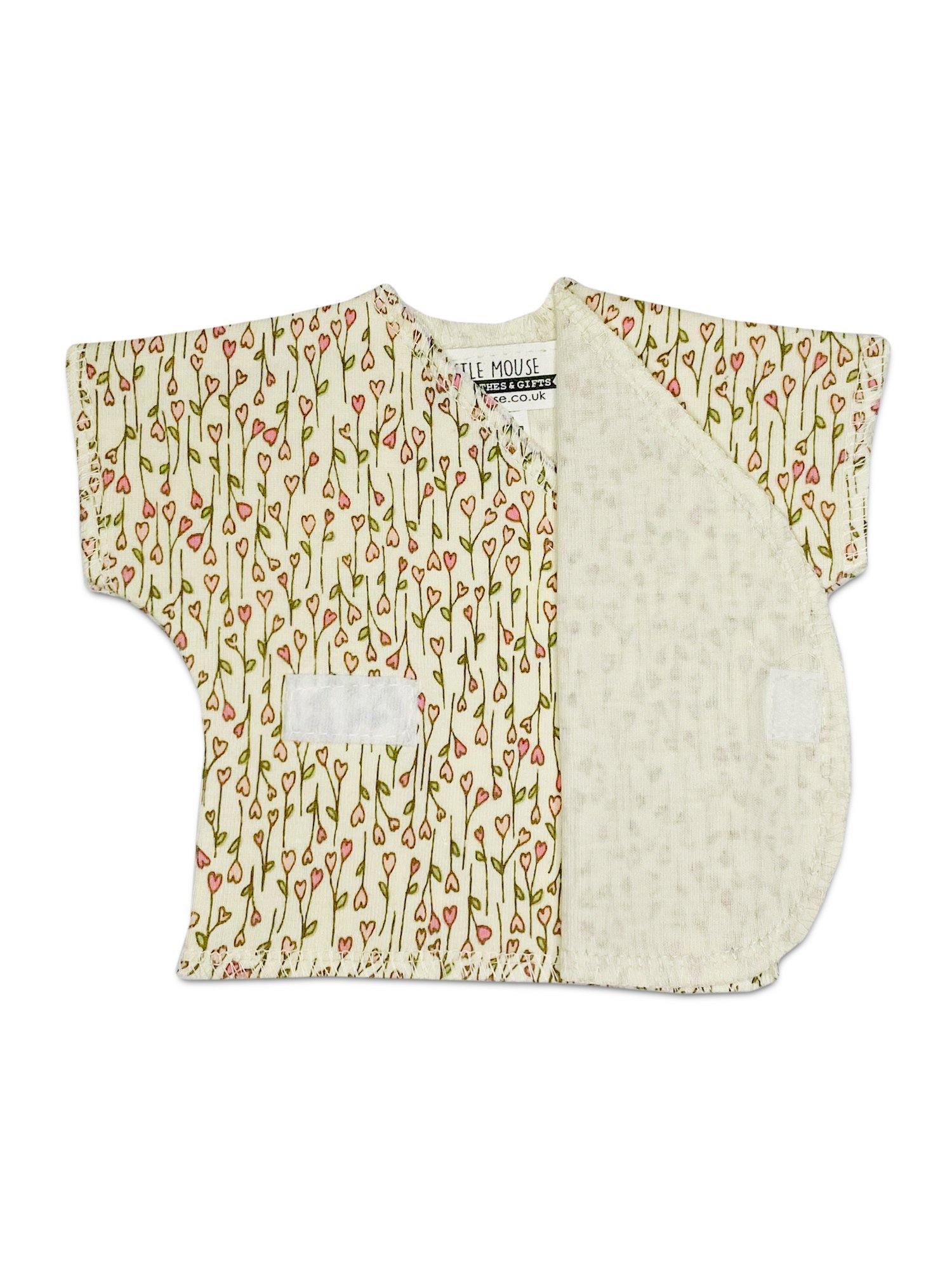 Floral Heart Print Short Sleeve Shirt - Top / T-shirt - Little Mouse Baby Clothing & Gifts