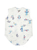 Premature Baby Incubator Vest - Robot Print (4lb-6lb) - Incubator Vest - Little Mouse Baby Clothing & Gifts