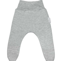 100% Cotton Footed Leggings - Grey Trousers / Leggings Little Lumps 