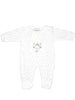 White Baby Bear Star Print Sleepsuit - Sleepsuit / Babygrow - Dandelion