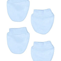 Tiny Baby Scratch Mitts, 2 Pack, Blue Scratch Mitts Little Mouse Baby Clothing & Gifts 