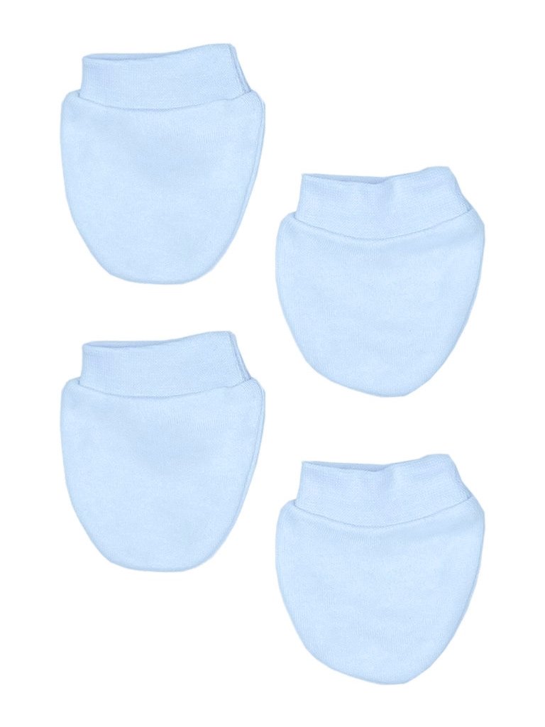 Tiny Baby Scratch Mitts, 2 Pack, Blue Scratch Mitts Little Mouse Baby Clothing & Gifts 