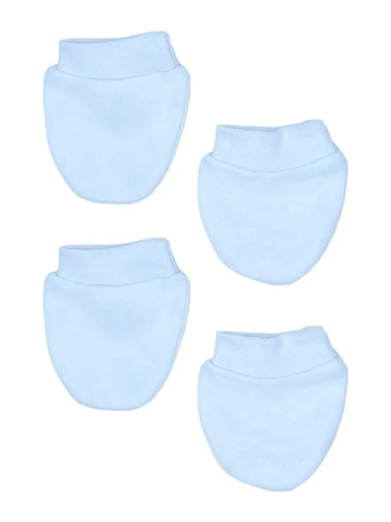 Tiny Baby Scratch Mitts, 2 Pack, Blue Scratch Mitts Little Mouse Baby Clothing & Gifts 