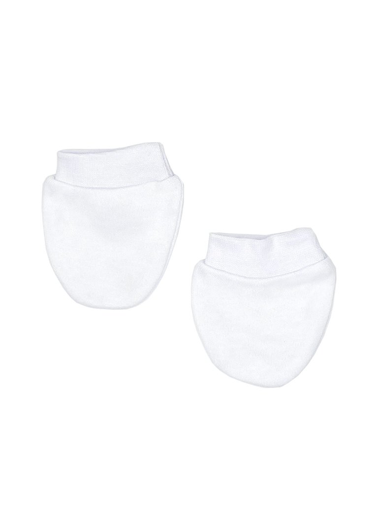 Tiny Baby Scratch Mitts, 2 Pack, White - Scratch Mitts - Soft Touch