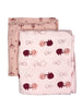 2 Pack, Organic Cotton Blankets, Pink, 70 x 70 cm - Blanket - Pippi