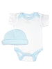 Classic Blue & White 4 piece set - Vest, Top, Trousers & Hat - Set - Soft Touch
