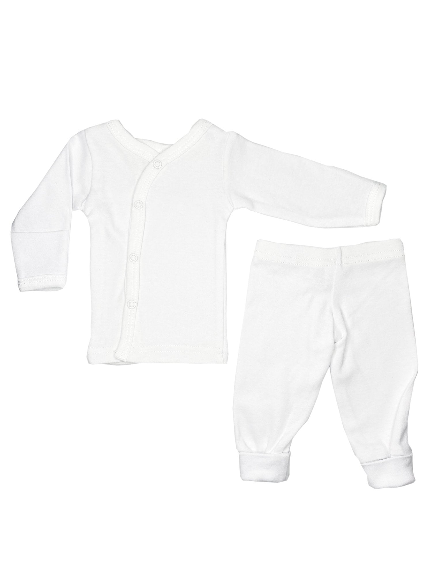 Classic White 4 piece set - Vest, Top, Trousers & Hat (4-7lbs) - Set - Soft Touch