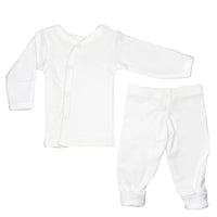 Classic White 4 piece set - Vest, Top, Trousers & Hat Outift Soft Touch 