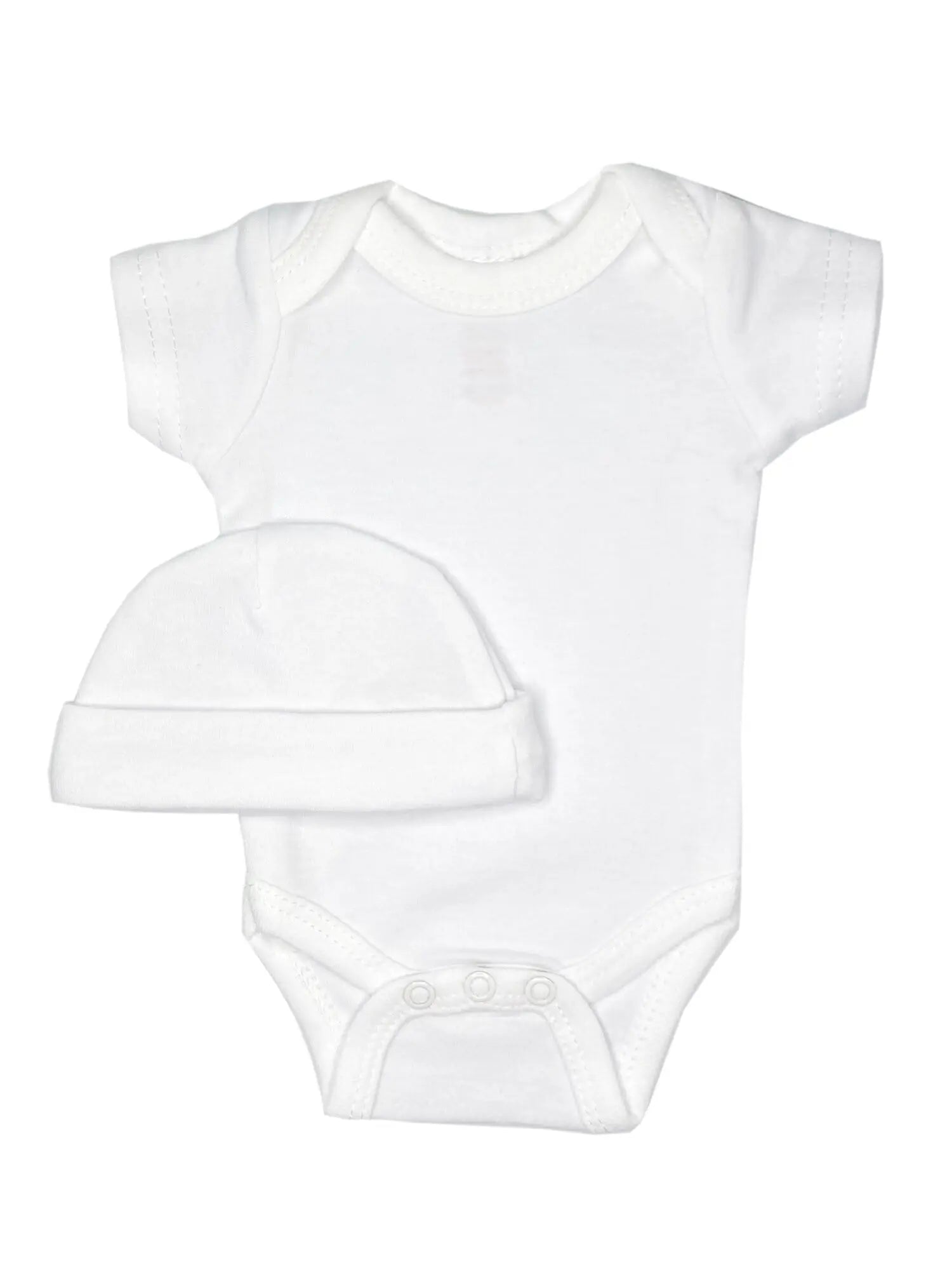 Classic White 4 piece set - Vest, Top, Trousers & Hat Outift Soft Touch 