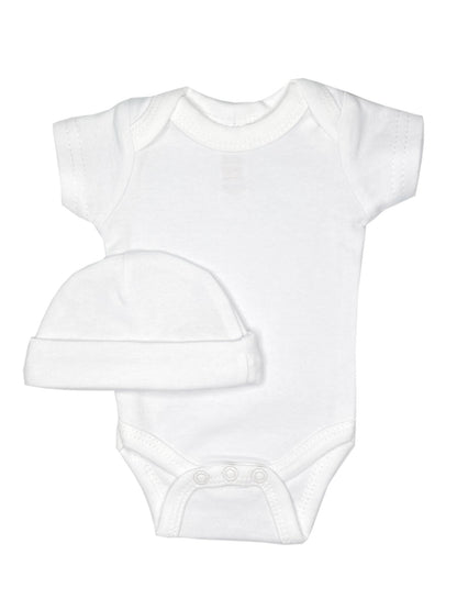 Classic White 4 piece set - Vest, Top, Trousers & Hat Outift Soft Touch 
