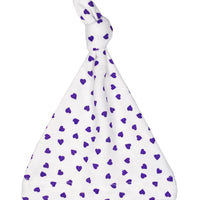 Purple Hearts Knotted Premature Baby Hat Hat Little Mouse Baby Clothing & Gifts 